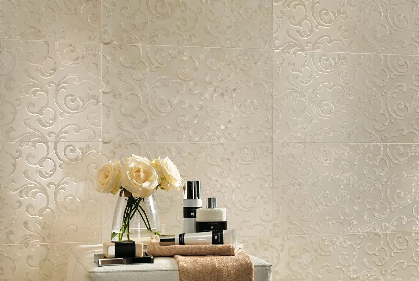 Керамогранит ASJ6 Marvel Beige Mystery angolo lappato 7x7