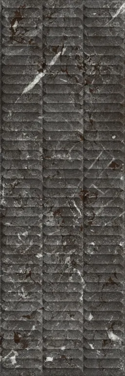 Плитка KM3090B0170R Тубкаль чёрный глянцевый структура обрезной 30x89,5x1,05