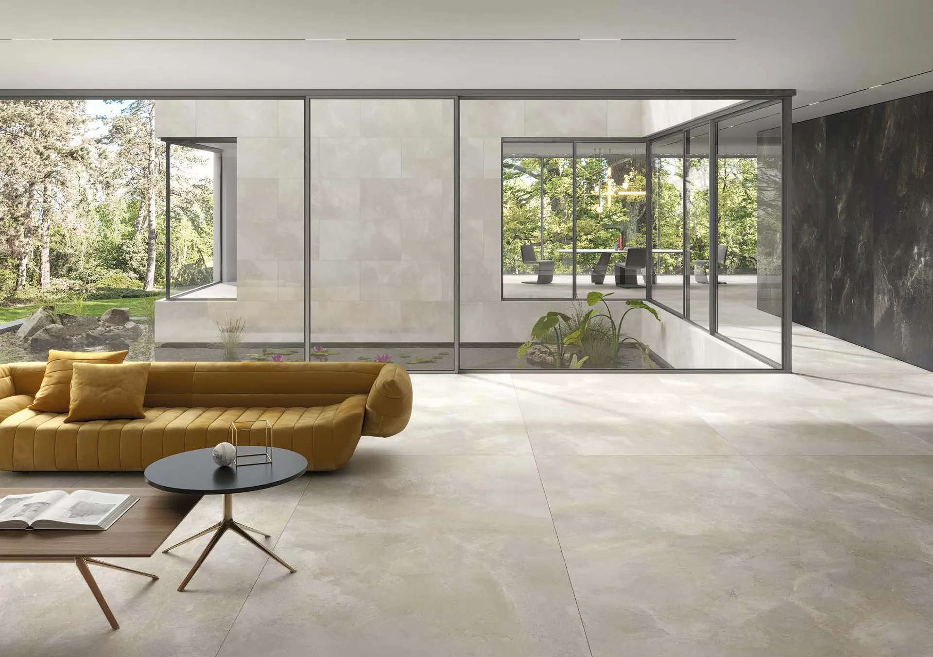 Керамогранит P175592MF6 Art Stone Abyss Grey Naturale 75x150