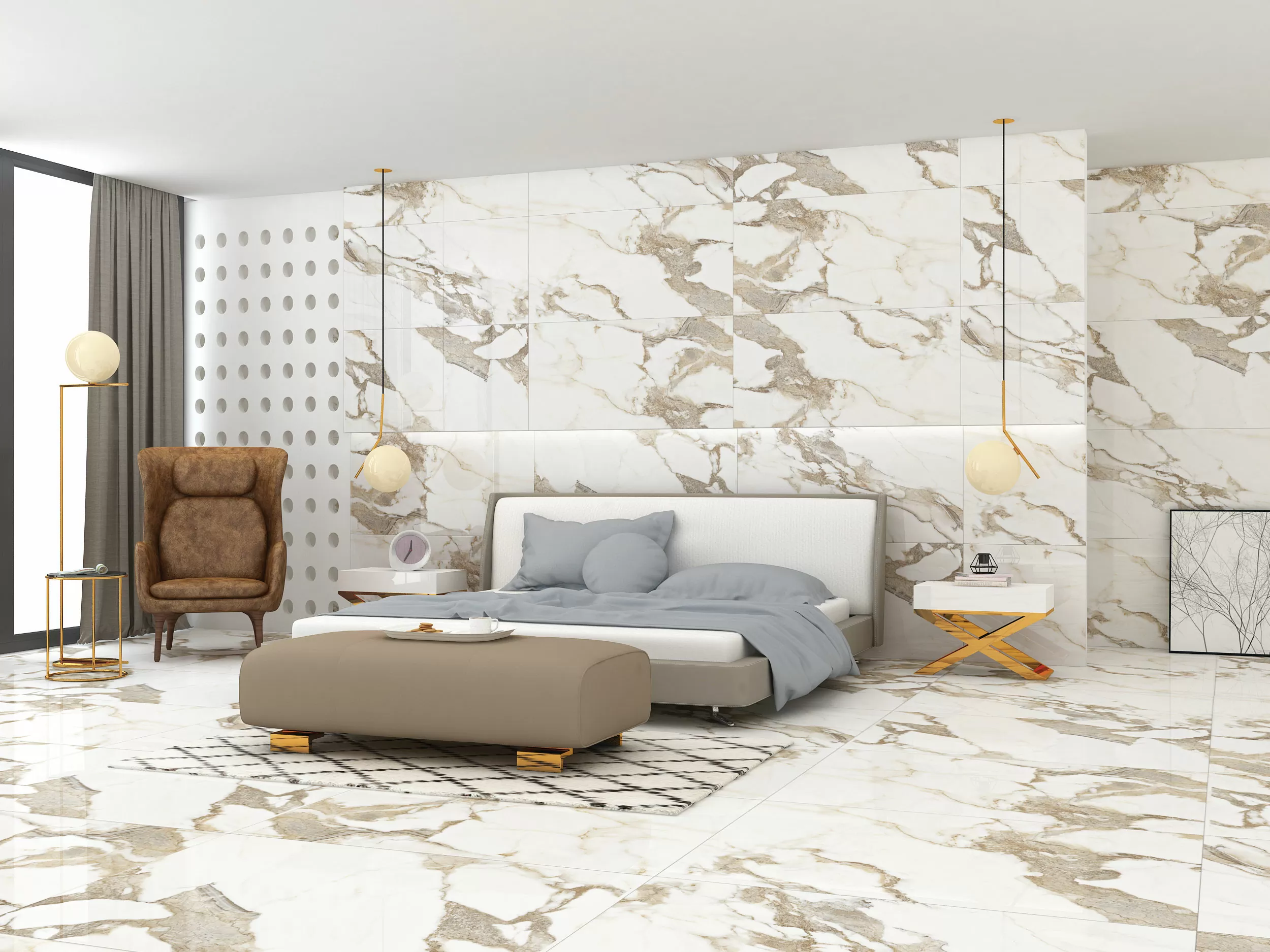 Керамогранит Onyx Herman Gold Glossy 60x120