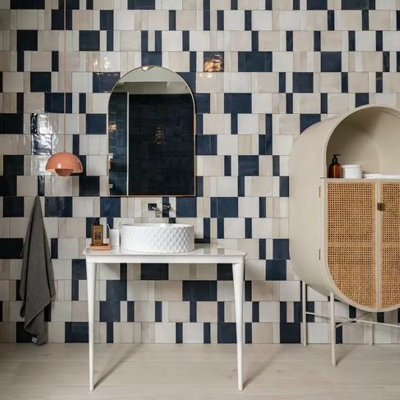 Керамогранит M9JA Rice Bianco Decoro Blossom Lux 15х15