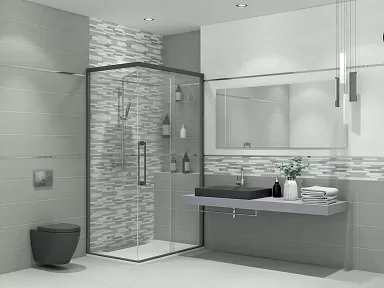 Плитка 587472001 Idilio Decor Grey Gradino 24.2х70
