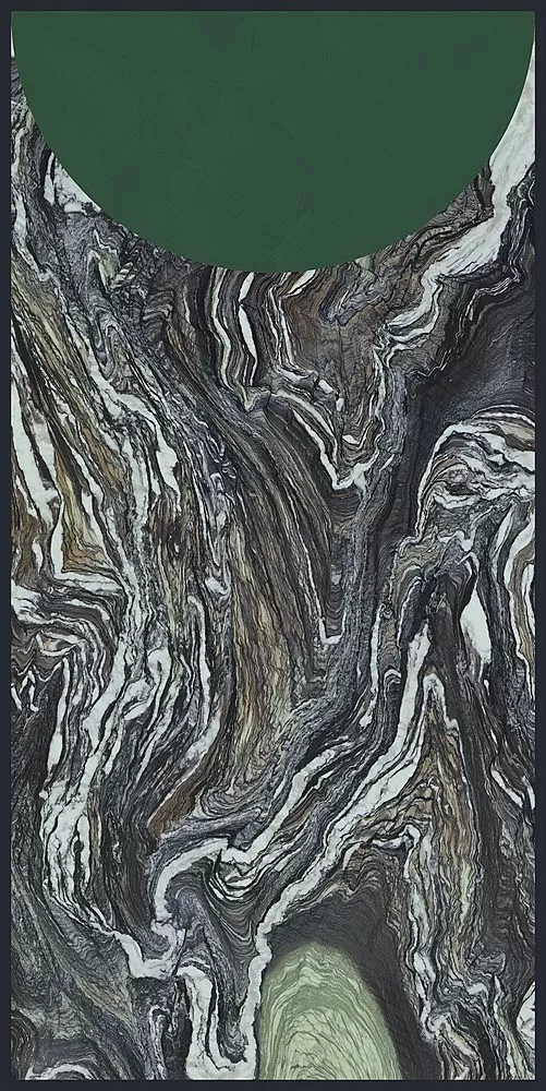 Керамогранит 764125 Policroma Volta Cipollino-Conifera Mat Ret 6mm 120x240