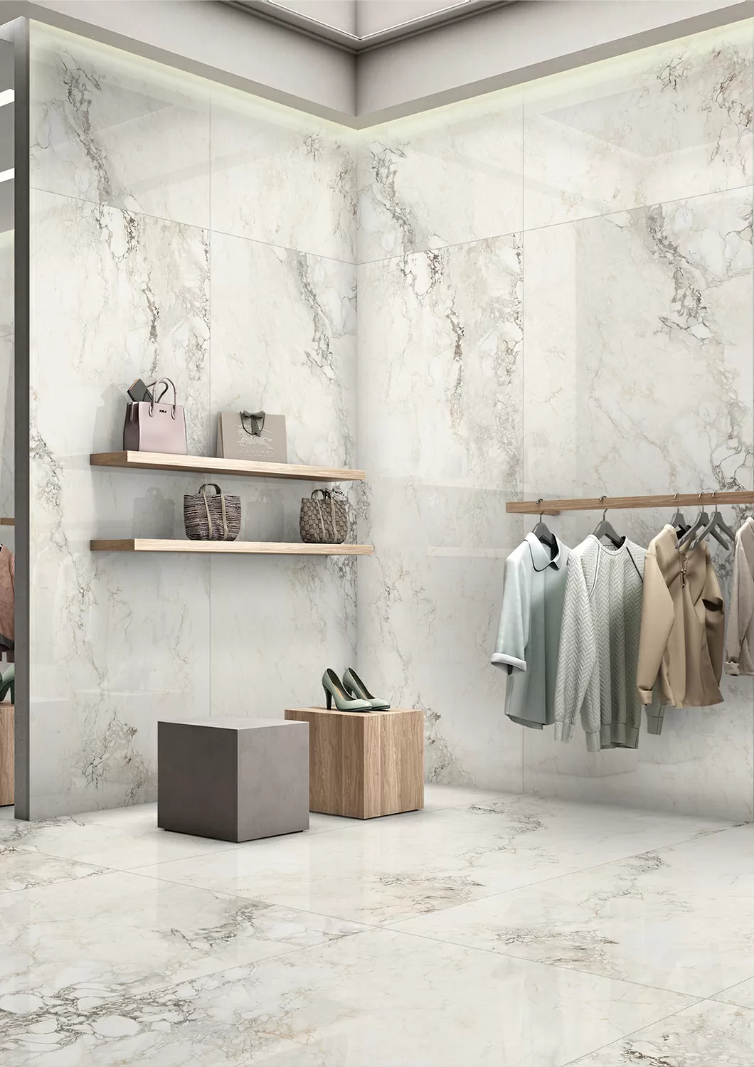 Керамогранит Beldia Bianco Elegance 2800х1200х6