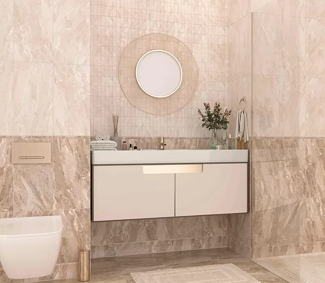 Плитка Вставка Fermezza Sabbia 25х50