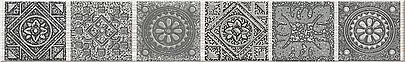 Плитка Grazia Grey Nefertiti Бордюр 40,5x6,2