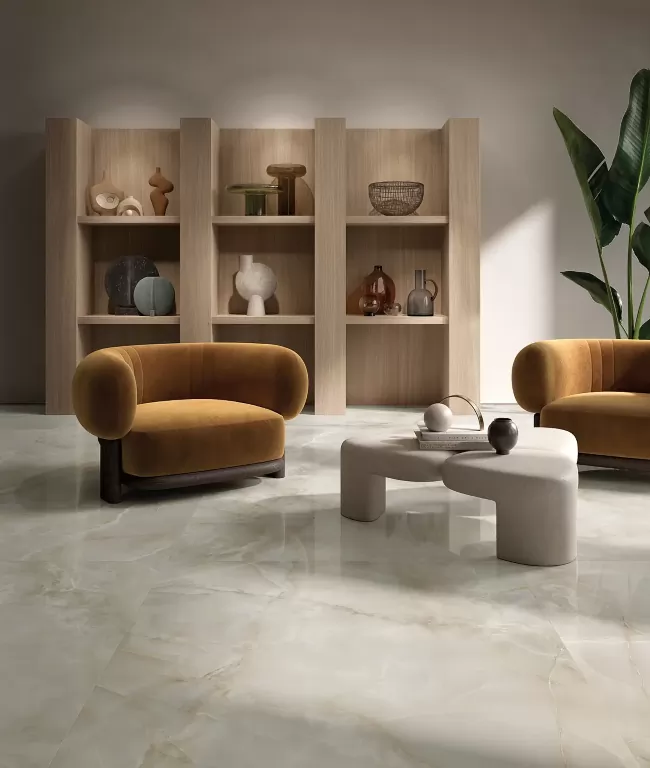 Керамогранит 05457 Majestic Onyx Smoky Grey Lev Ret 120x280