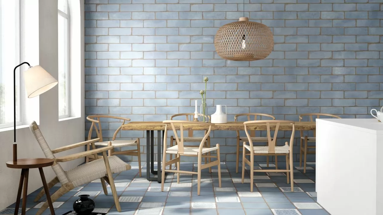 Плитка TOSCANA GLOSSY BLUE 10X40