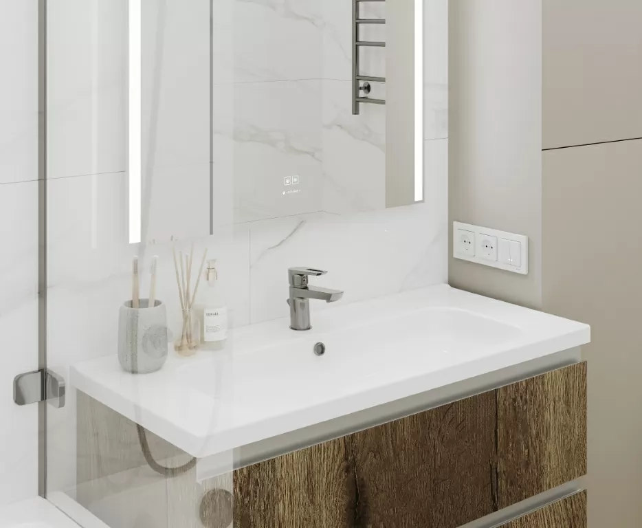 Керамогранит Calacatta Faro Grey Белый Полированный 80х80
