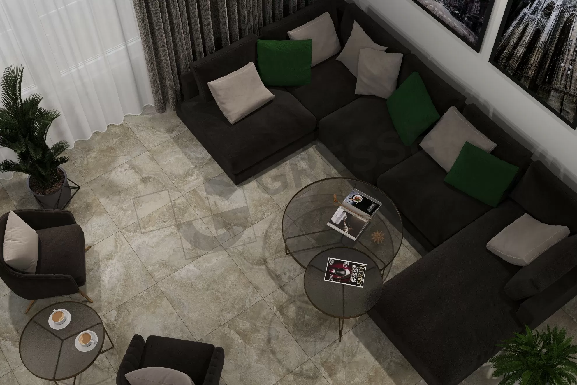 Керамогранит GRS02-10 Petra Debris Grey 60x60