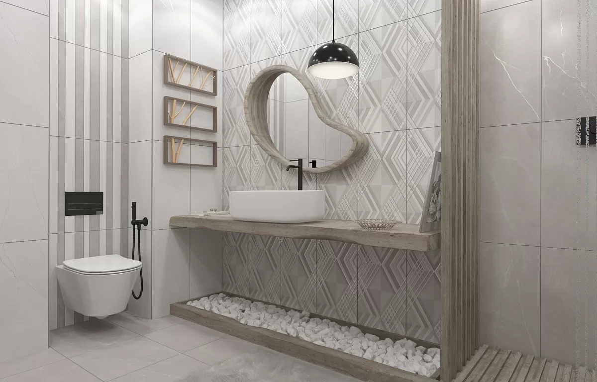 Плитка Pulpis Decor White 33 31.5x63