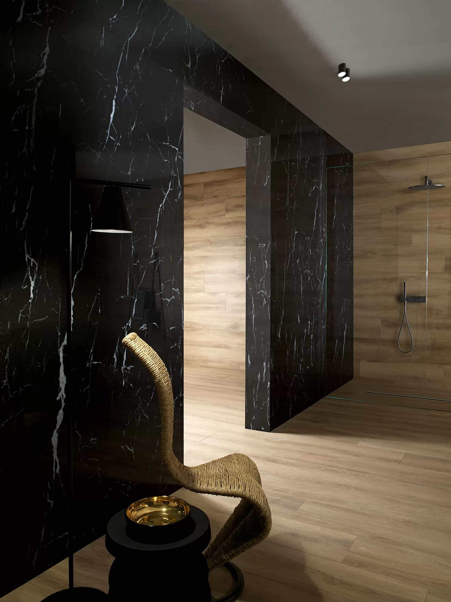 Керамогранит 123040 Marquina Nero Lucidato Ret 60x120