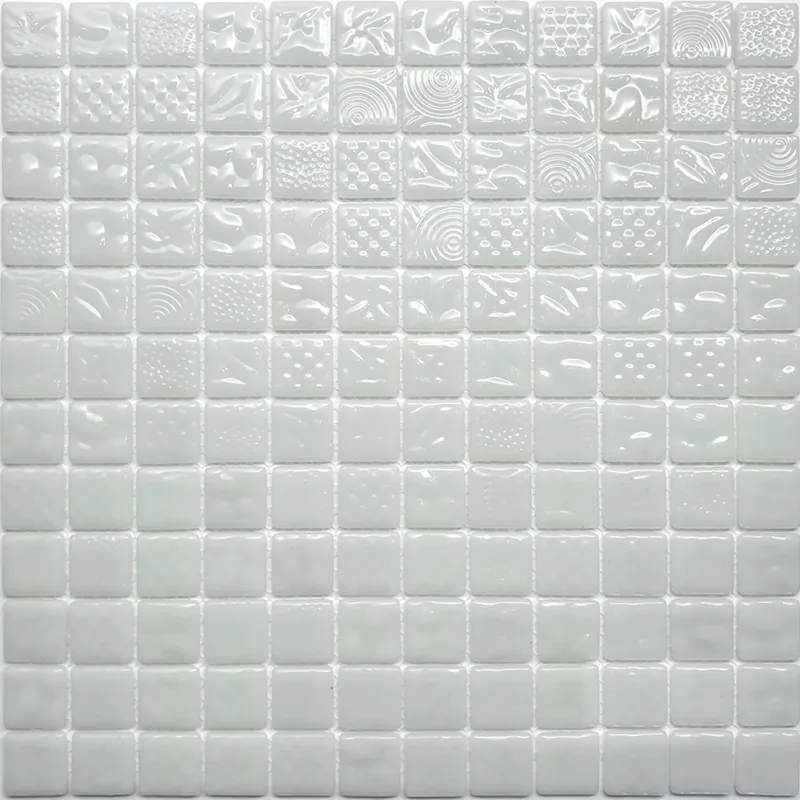 Мозаика STP-WH002-L стекло (25х25) 317х317
