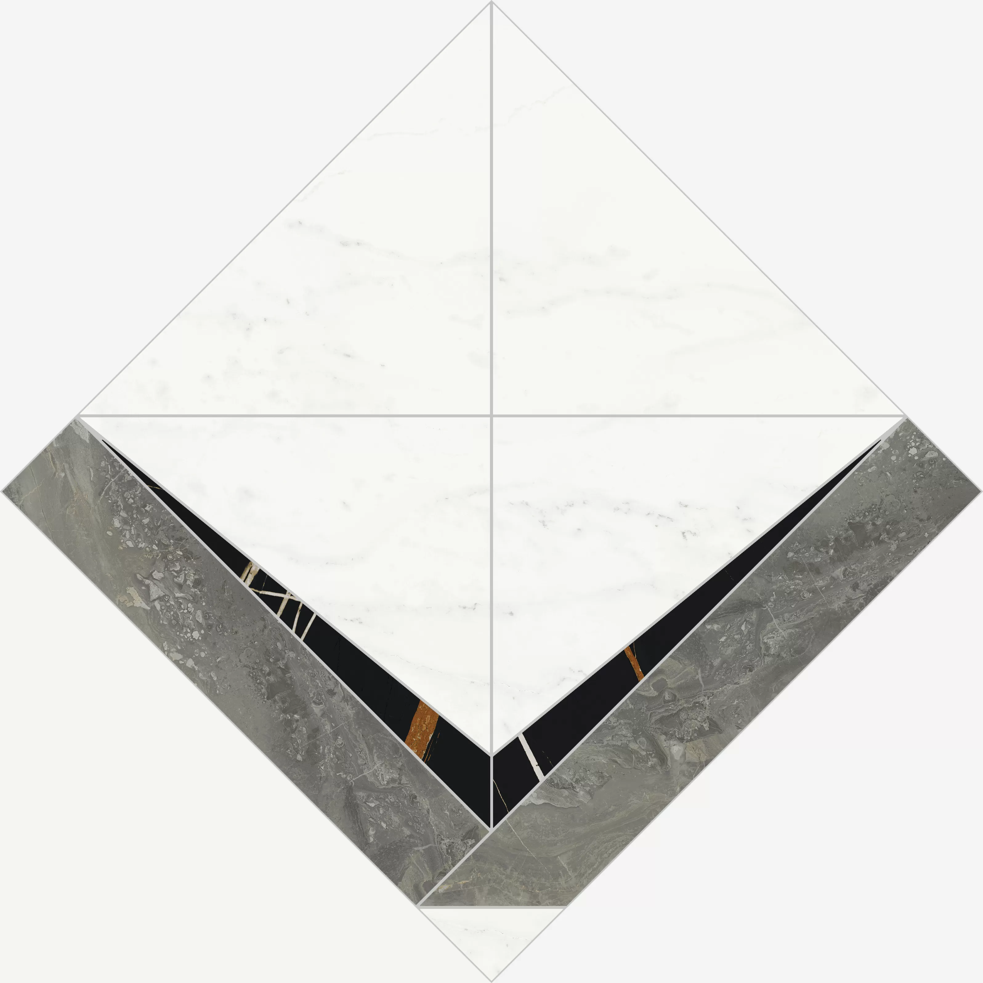 Керамогранит 620120000074 Charme Deluxe Бьянко Микеланжело Интарсио Люкс 56.4x56.4