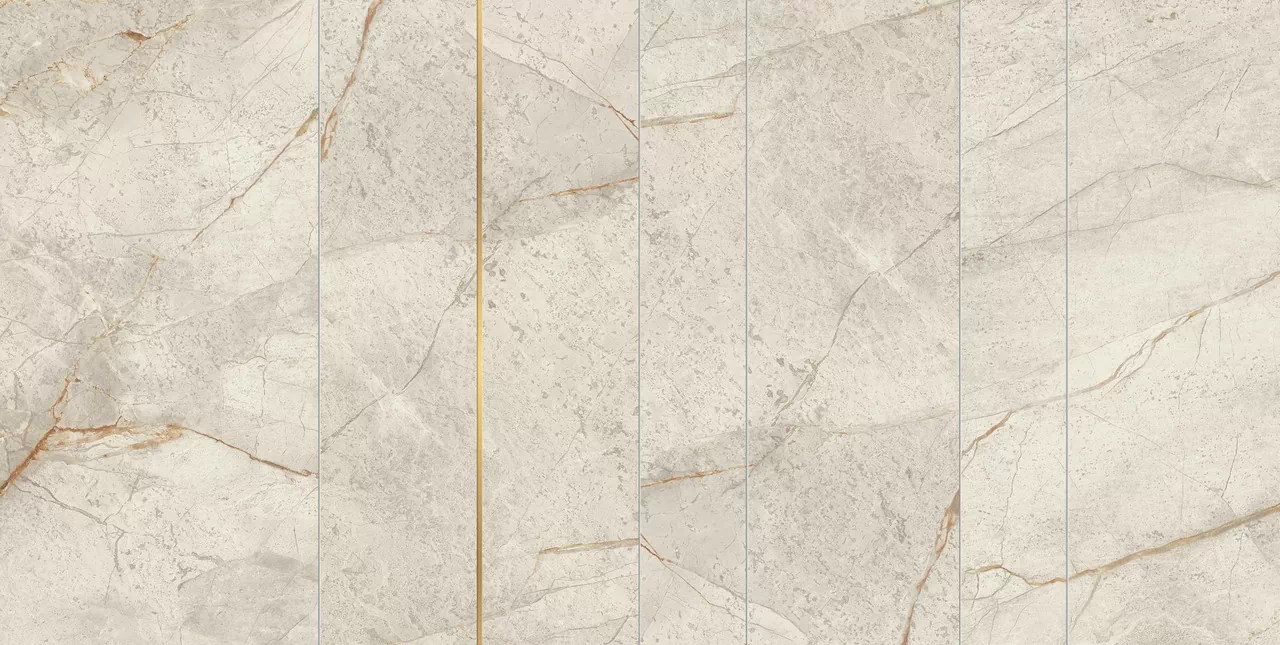 Мозаика AYD0 Marvel Diva White Everest Mosaico Grid Velvet 59,5х118,2