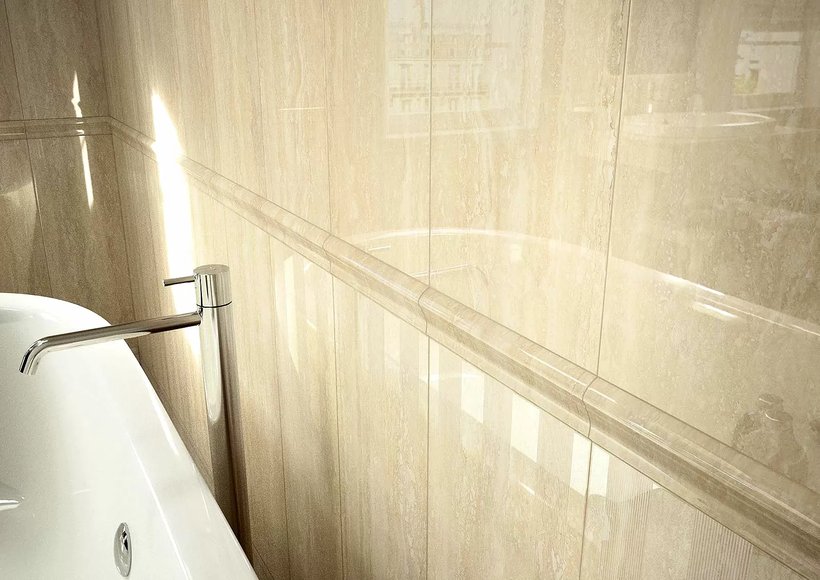 Плитка Marbleline Marfil Decoro MLFP 22*66.2