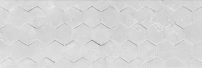 Плитка Braga White Hexagon Rett 25x75