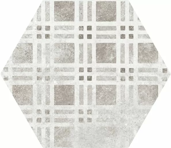 Керамогранит 22099 Hexatile Cement Garden Grey 17,5x20 (17 видов паттерна)