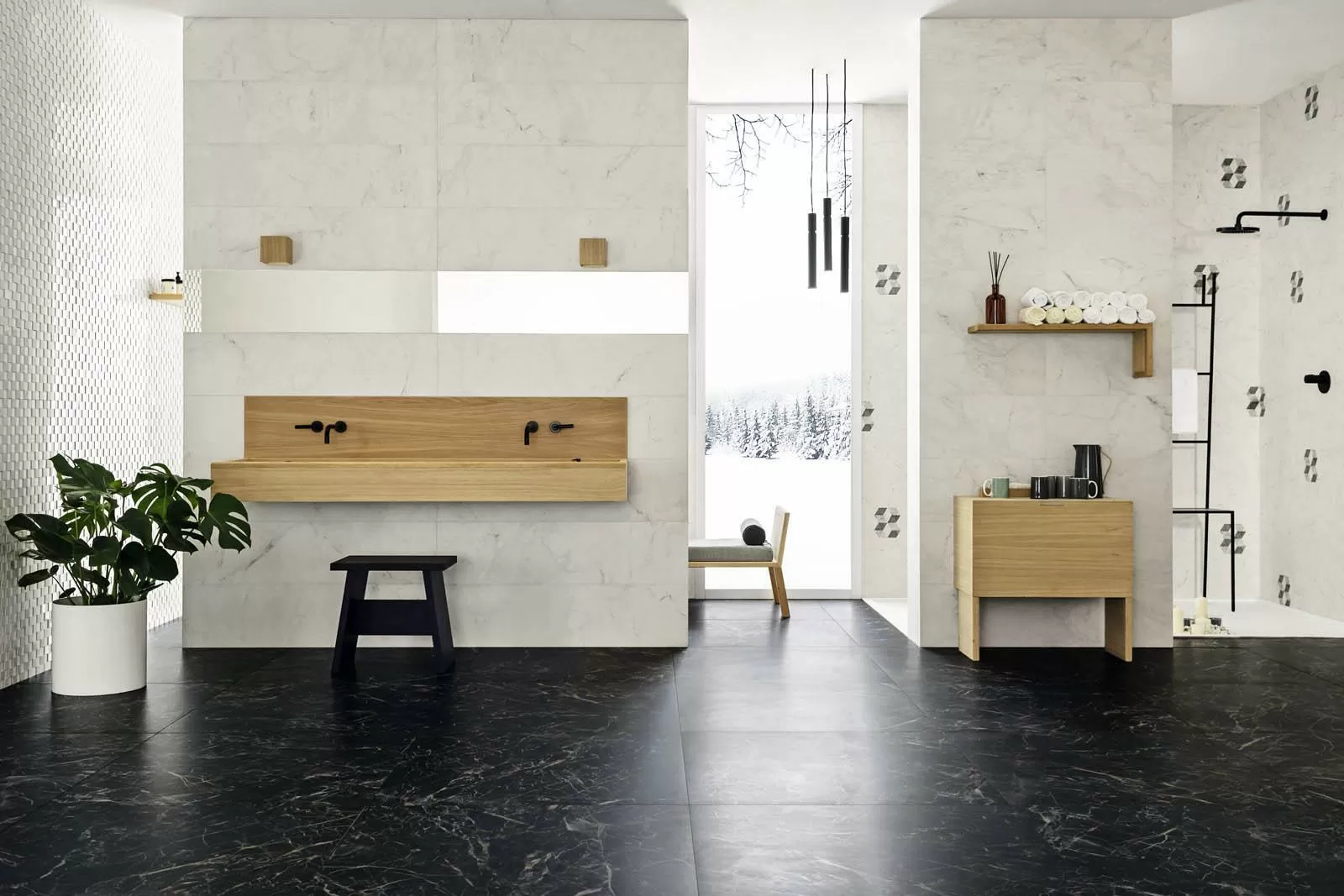 Плитка M8T5 Allmarble Wall Golden White Satin Decoro Club 40x120