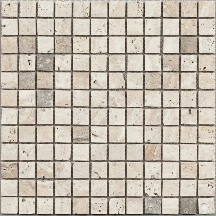 Мозаика DAO-615-15-7 Travertine 1.5х1.5 30х30