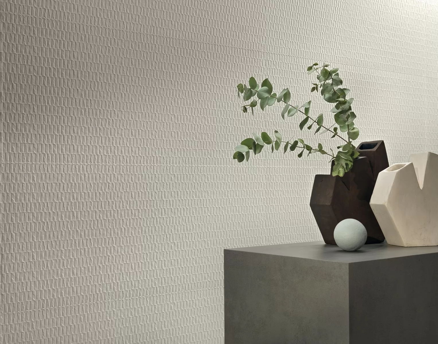 Плитка AHQV 3D Wall Plaster Bloom White 50x120