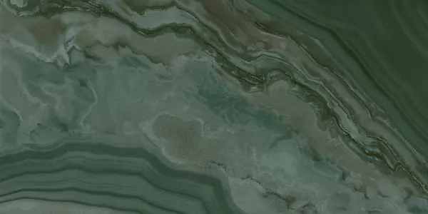 Плитка 19077 Сеттиньяно зеленый грань глянцевый 9,9x20