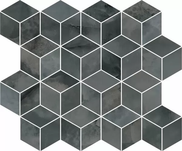 Мозаика T017/14024 Джардини серый темный мозаичный 45*37.5