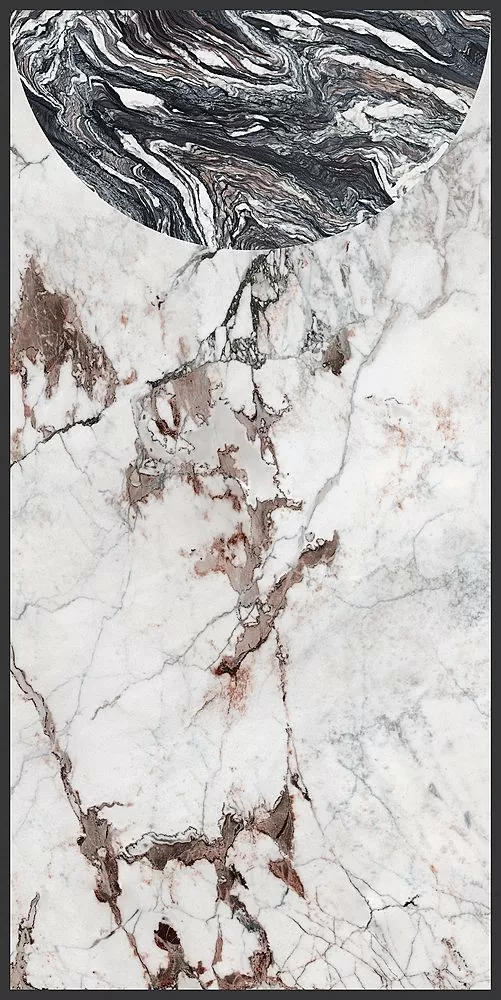 Керамогранит 764122 Policroma Volta Breccia-Cipollino Mat Ret 6mm 120x240