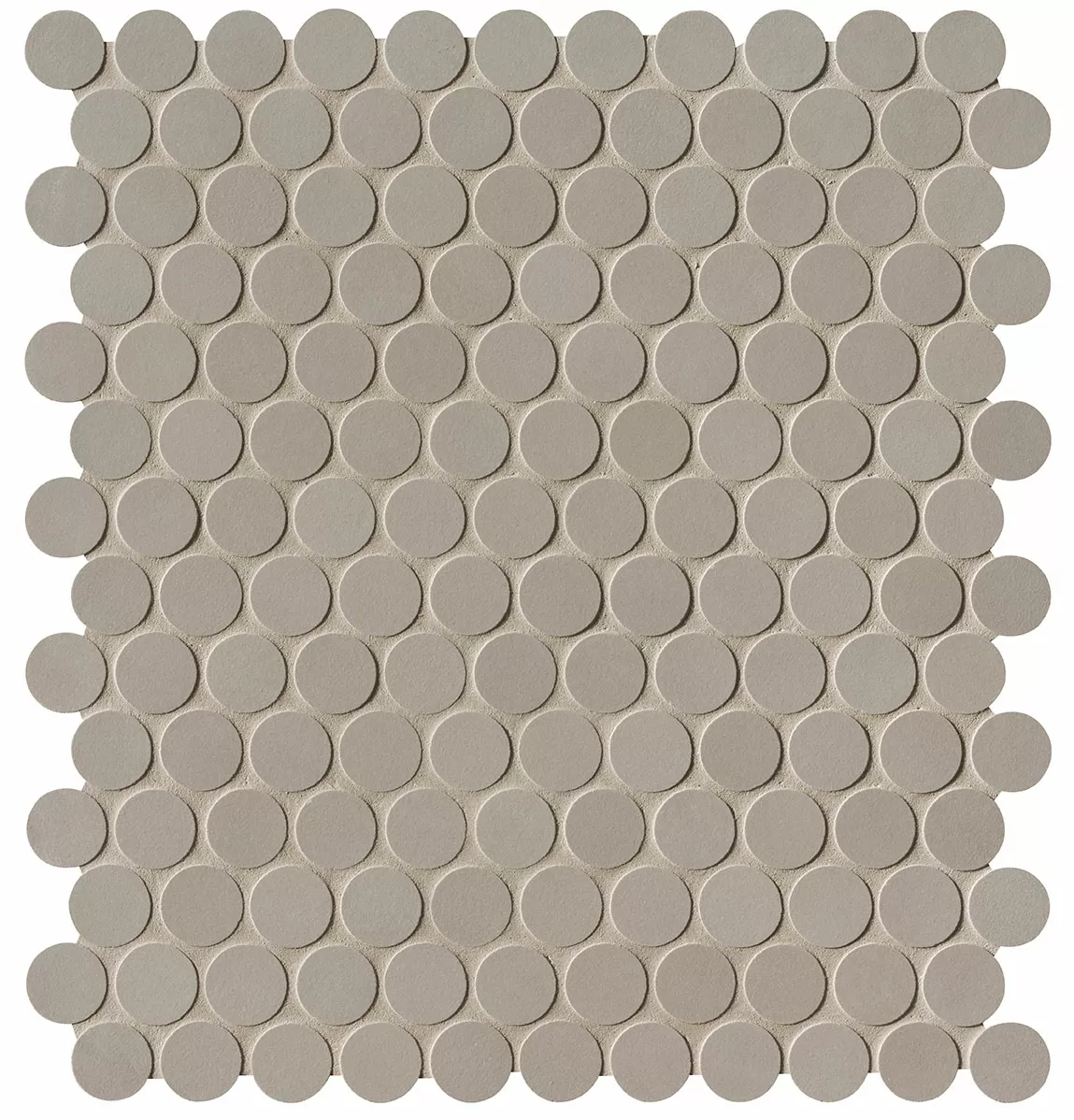 Мозаика fNSY Milano&Floor Tortora Round Mosaico Matt 29.5x32.5