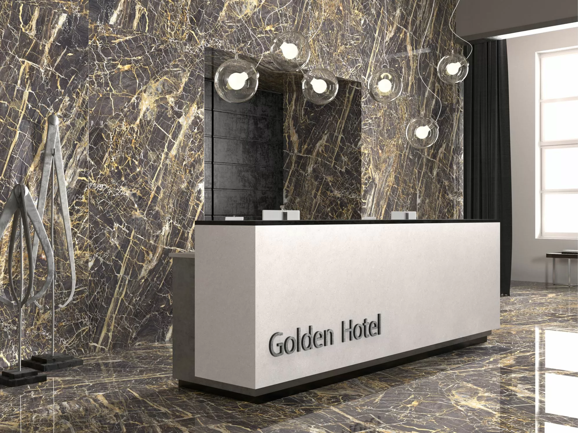Керамогранит Golden Blue Pulido Granilla Rect. 60x120