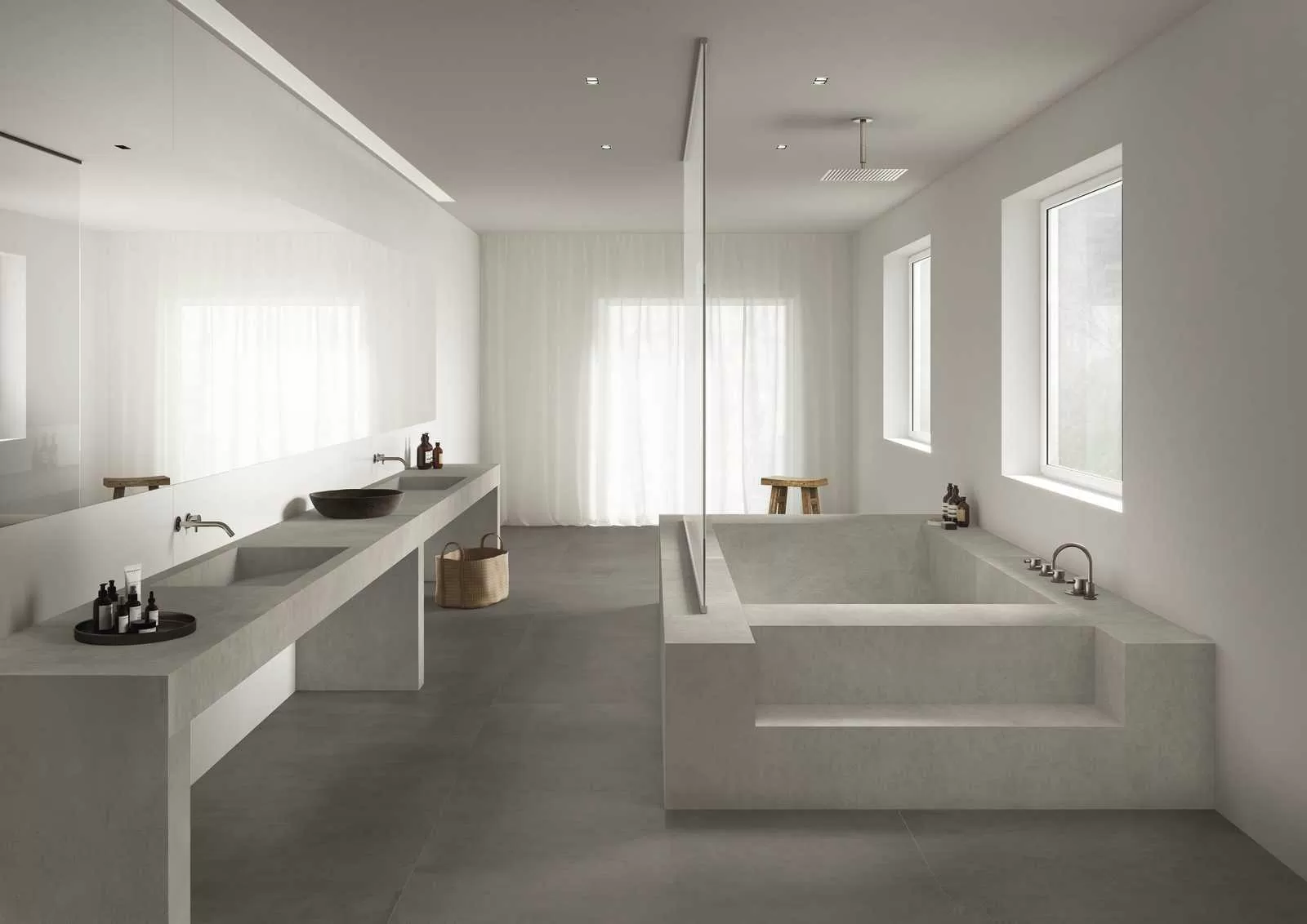 Керамогранит M383 Grande Concrete Look Crete Stuoiato 12mm 162х324