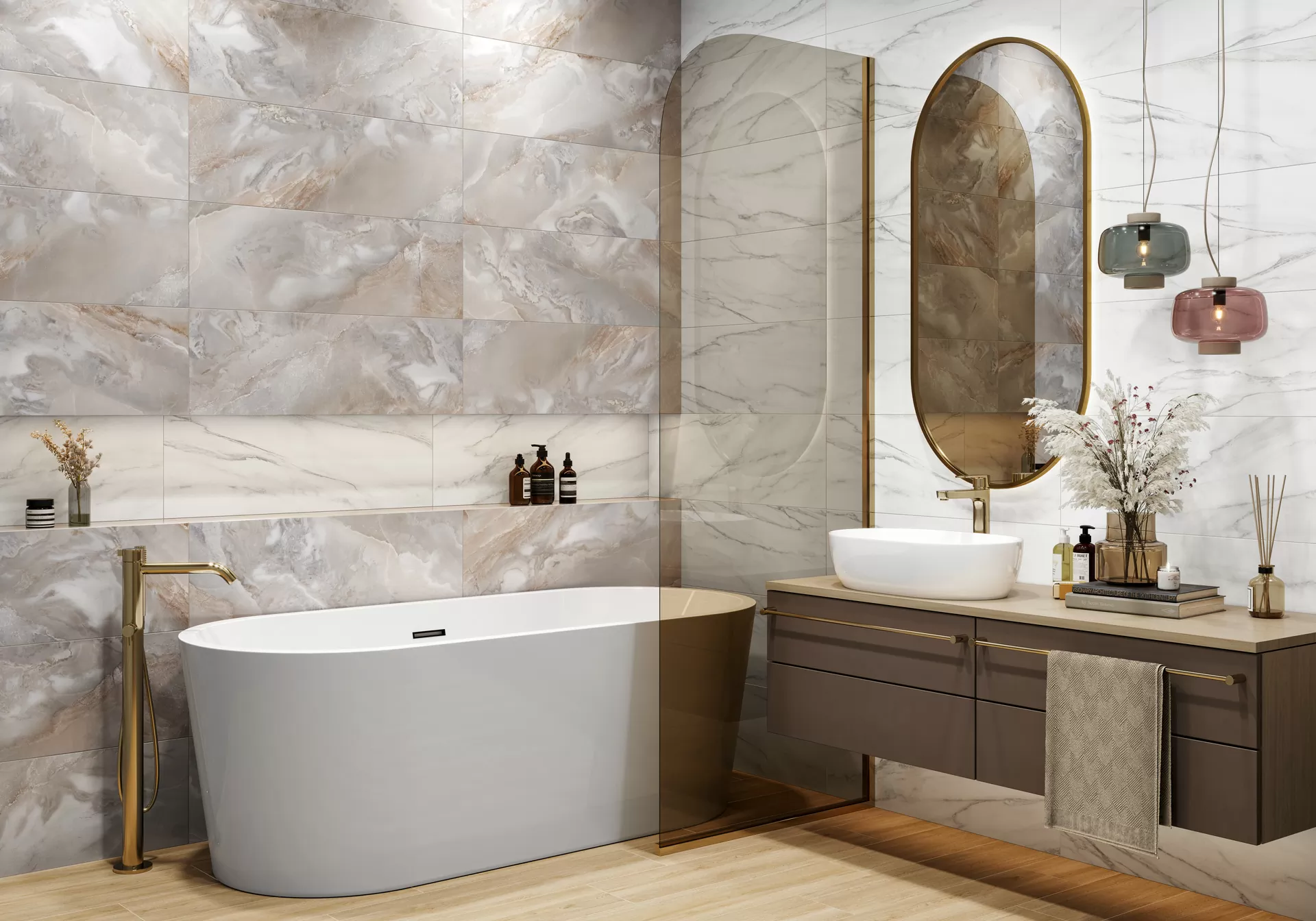 Плитка WT93BAV05 Bavaro Rosa 300x900x10,5