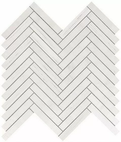 Плитка 9SHD Marvel Bianco Dolomite Herringbone Wall 30,5x30