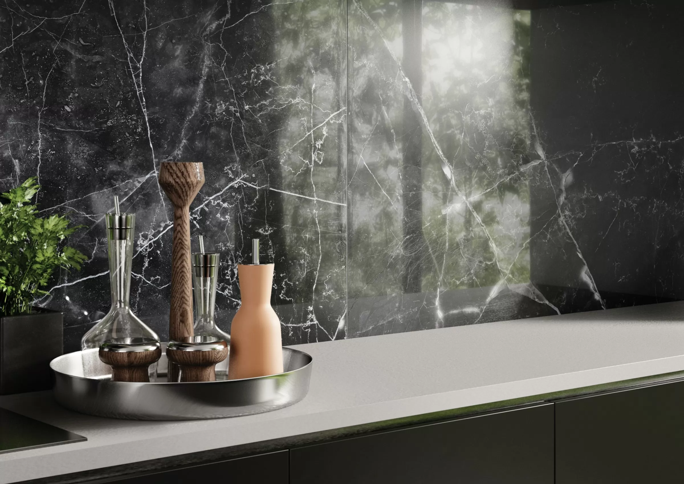Керамогранит Amani Marble Dark Grey Polished Full Lappato 60x120