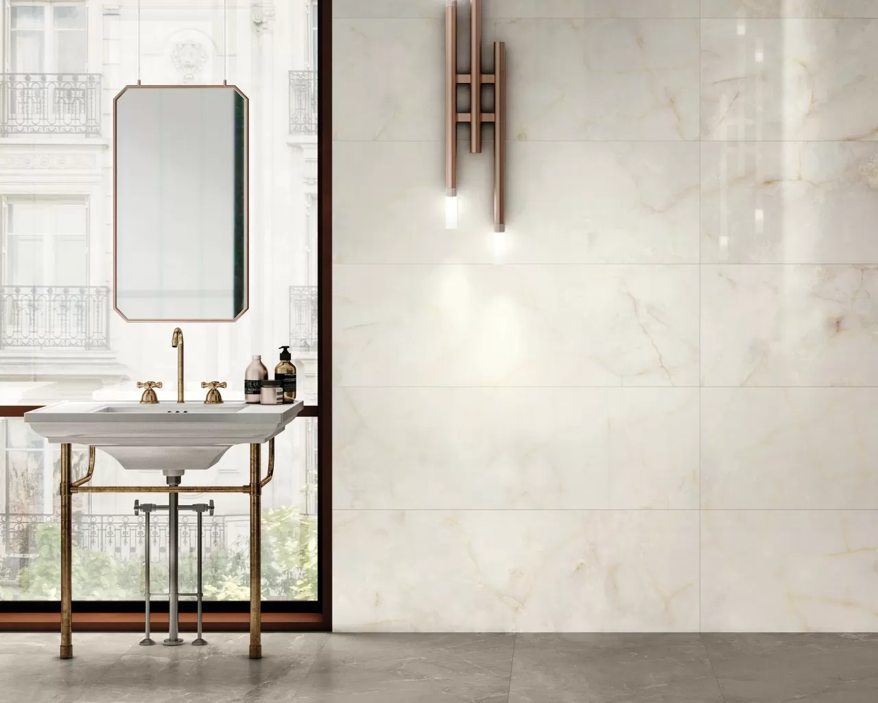 Керамогранит 02565 MAJESTIC IMPERIAL PEARL LEV/RET 60x60