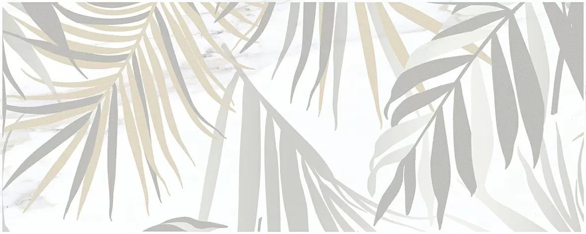 Плитка Aria Botanica Декор-1 белый 20х50