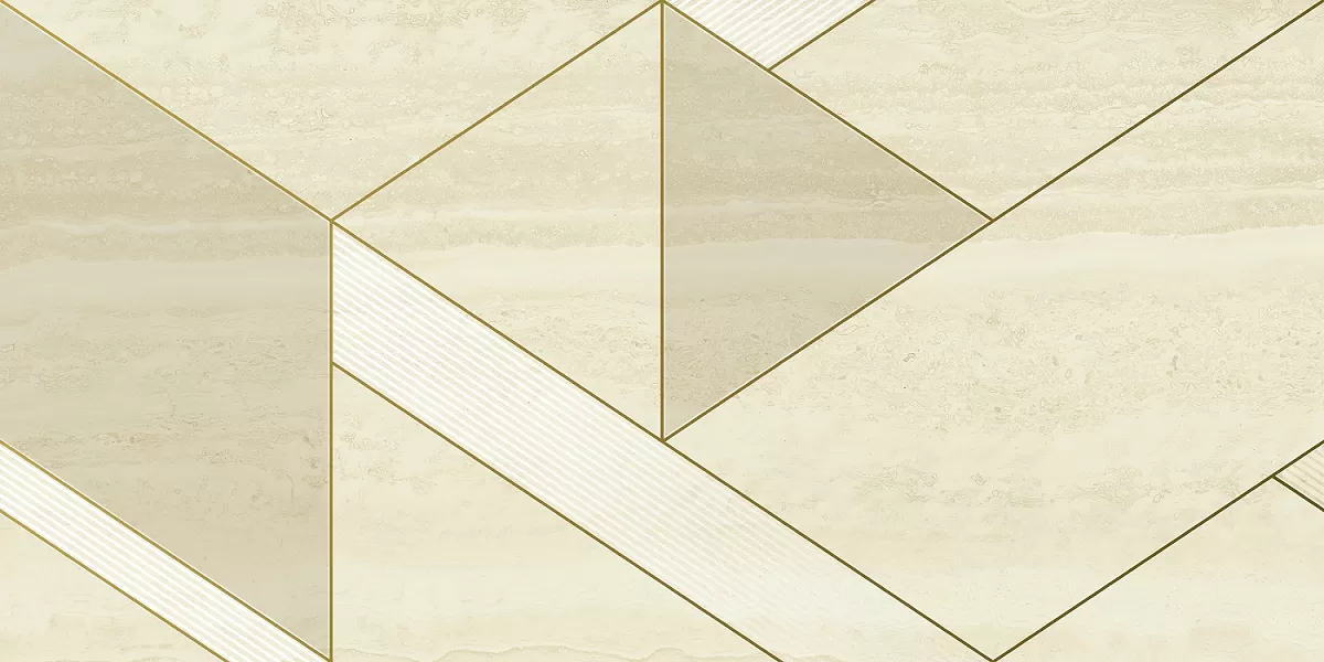 Плитка 600080000426 Charme Advance Alabastro Ins.Golden Line Opaco 40x80