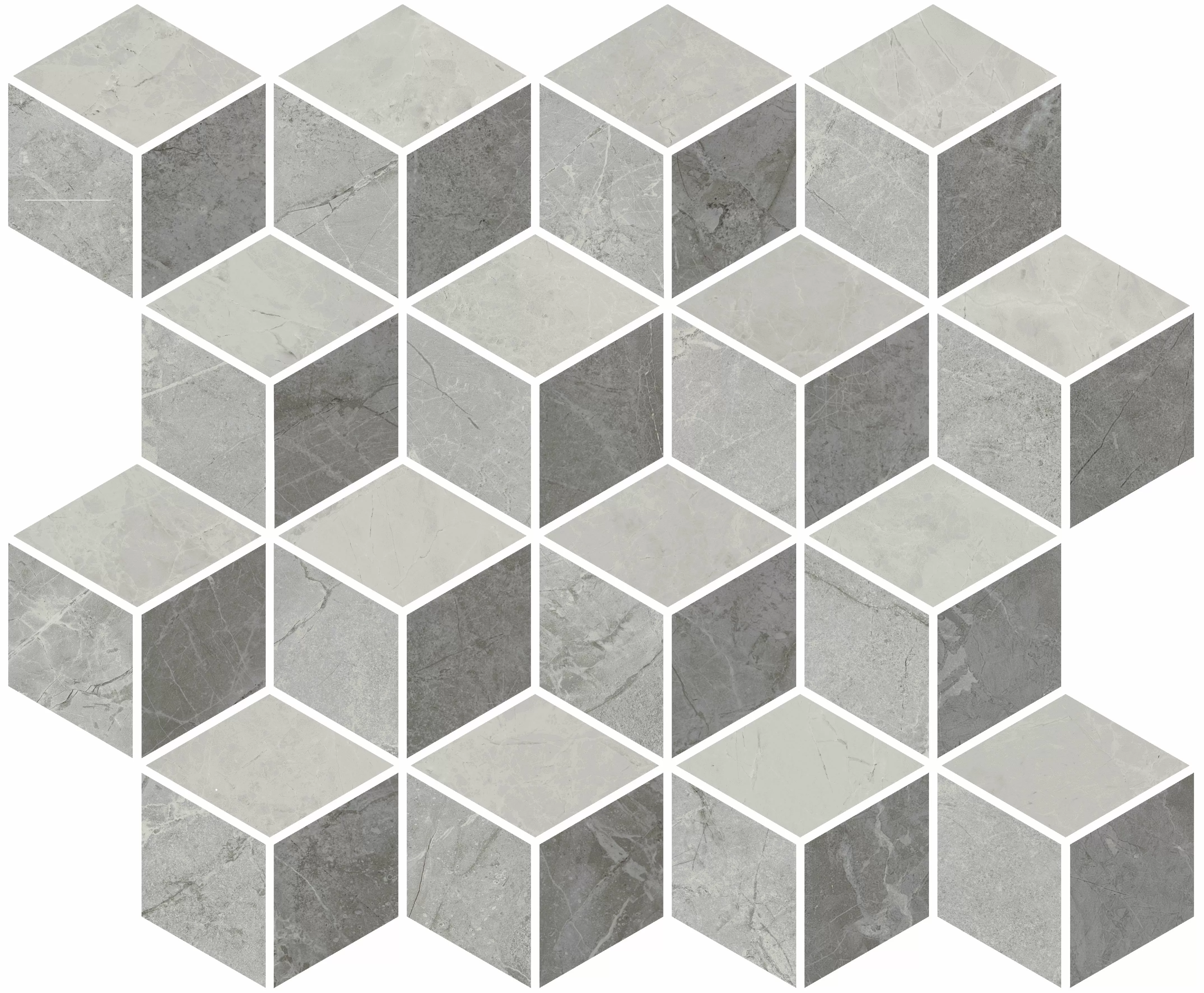 Мозаика T017/48009 Декор Риальто 2 мозаичный глянцевый 45x37,5x1