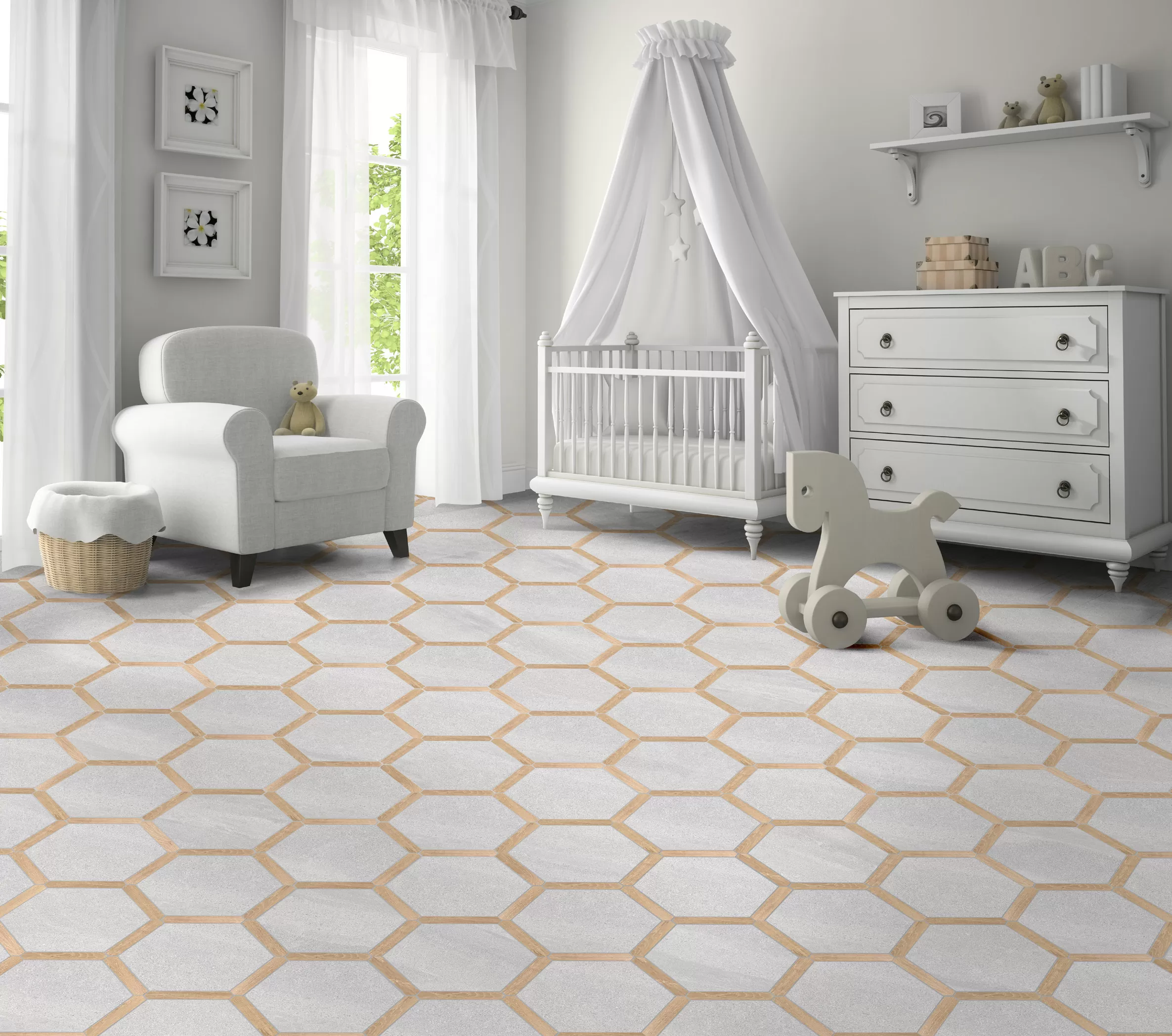 Керамогранит Menorca Calacatta 22x25
