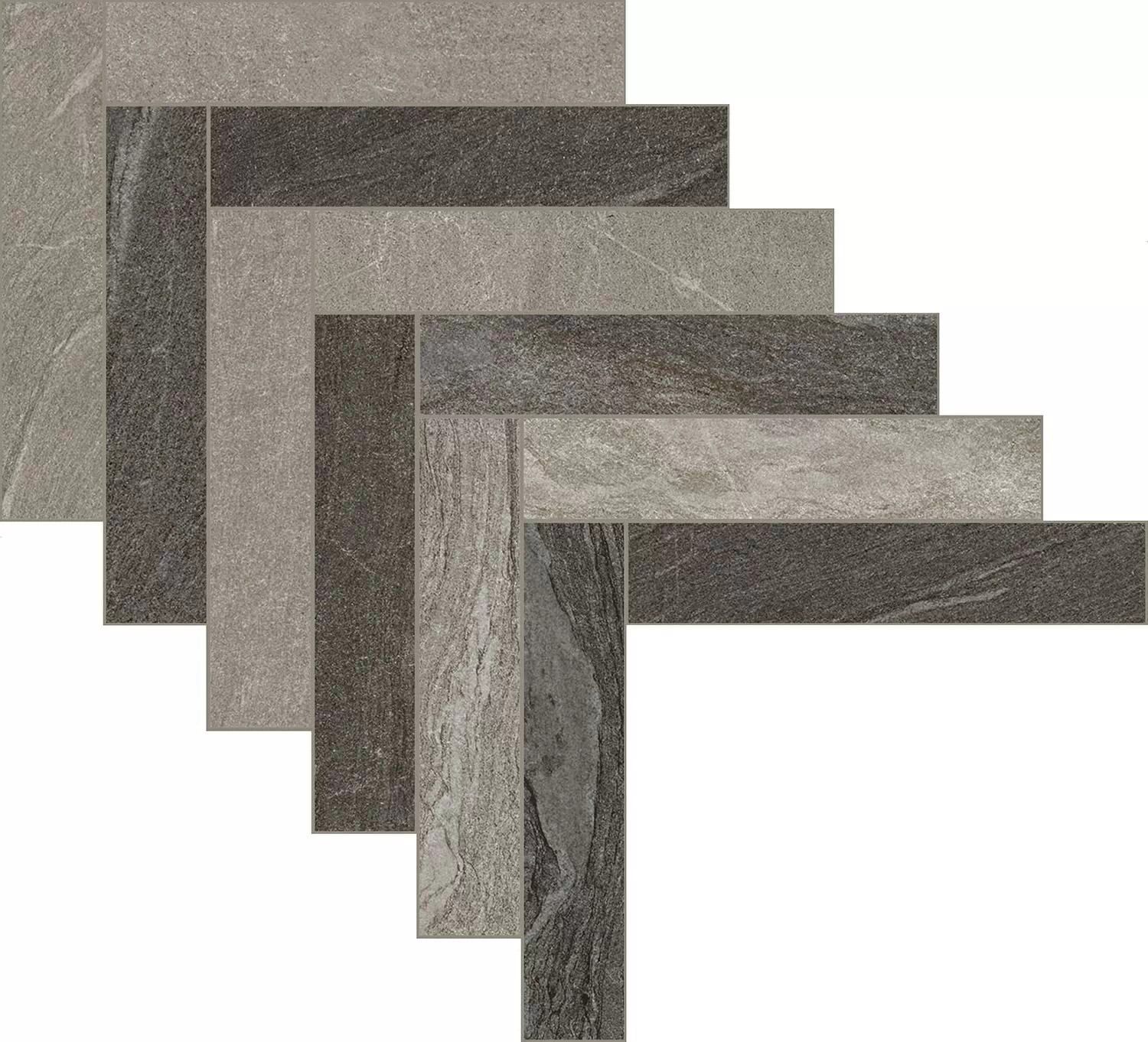 Мозаика 776741 Woodslate Life Arrow Mix 2 Storm/Bark 44,8x69,5