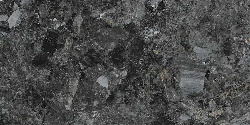 Керамогранит K948087LPR01VTER MarbleS Бреча Черный R9 7ЛПР 60x120
