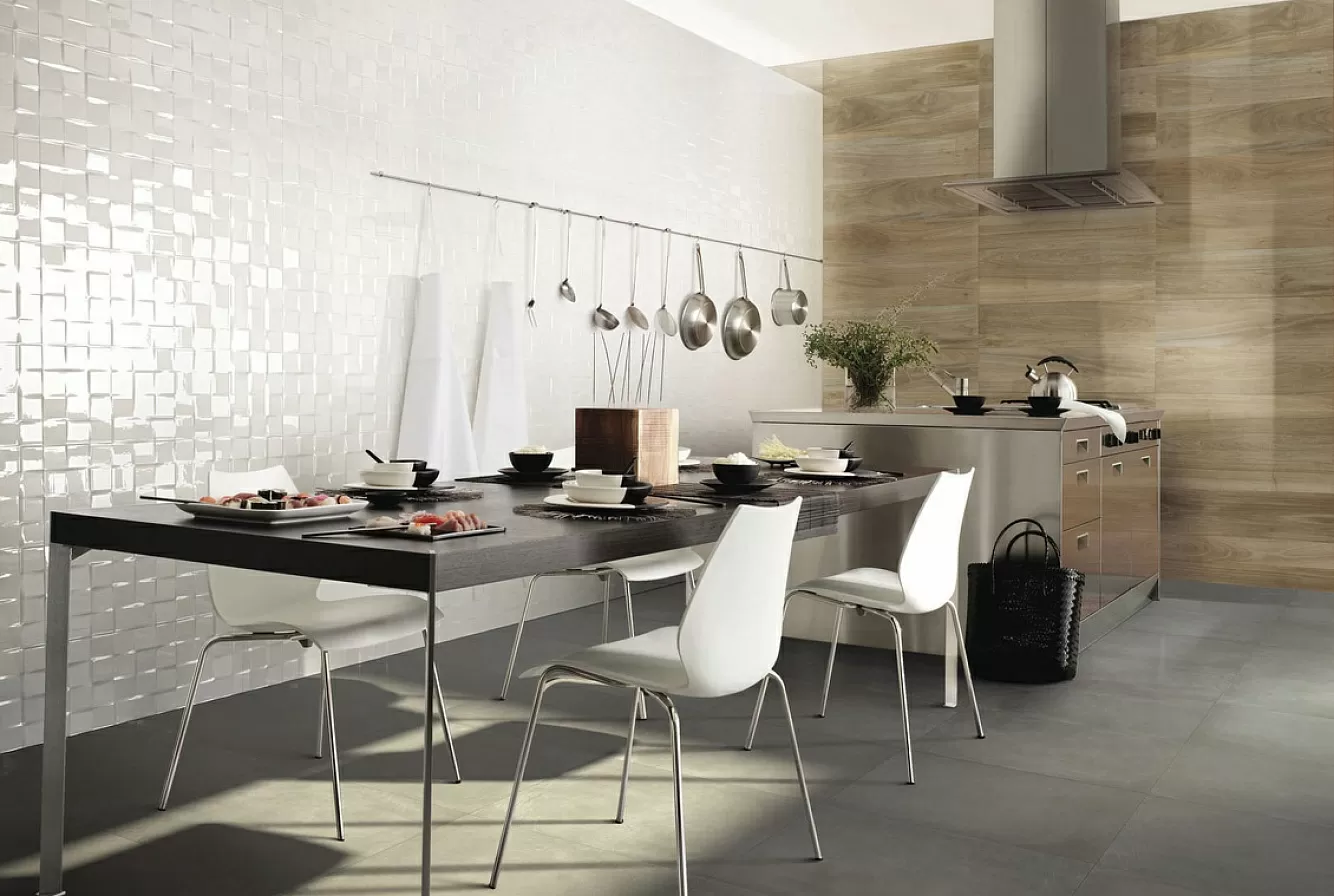 Плитка fLMU Lumina 75 Diamante Gloss White 25*75