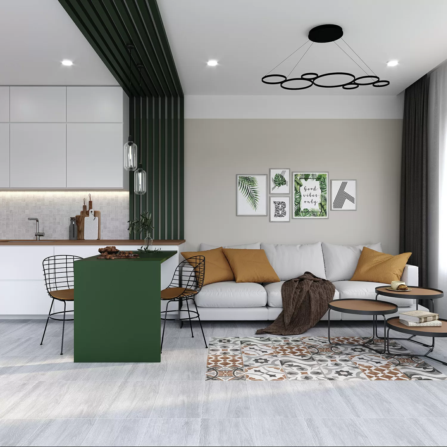 Керамогранит C-WS4O522D Woodhouse светло-серый 29,7х59,8