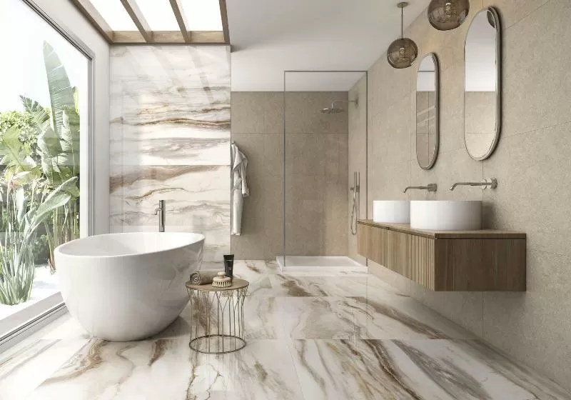 Керамогранит Cr.Nebula Lux Almond 6mm Pol Rett 120x280