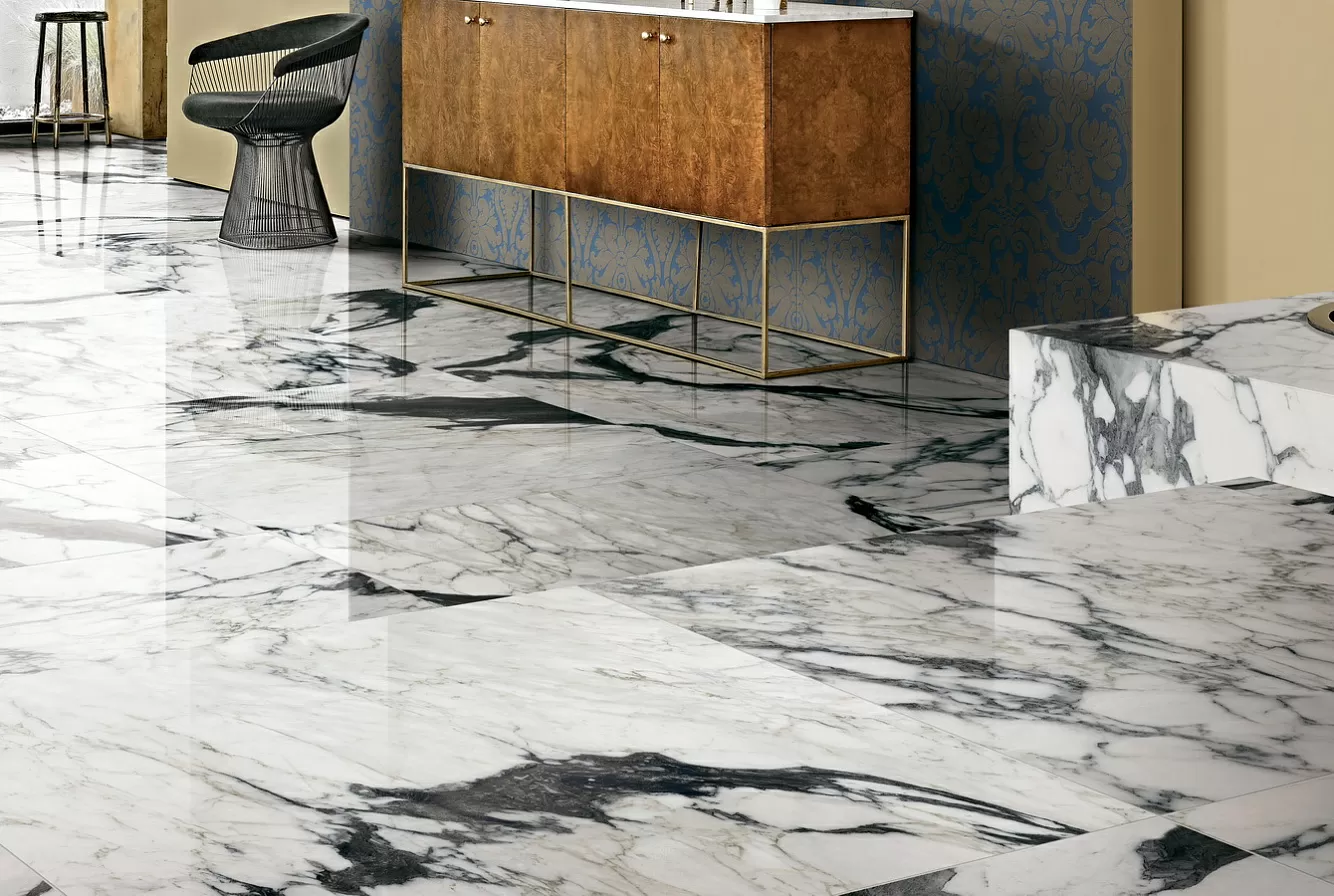 Керамогранит 765693 Bijoux Onyx Blanche Glossy 6mm 120x280