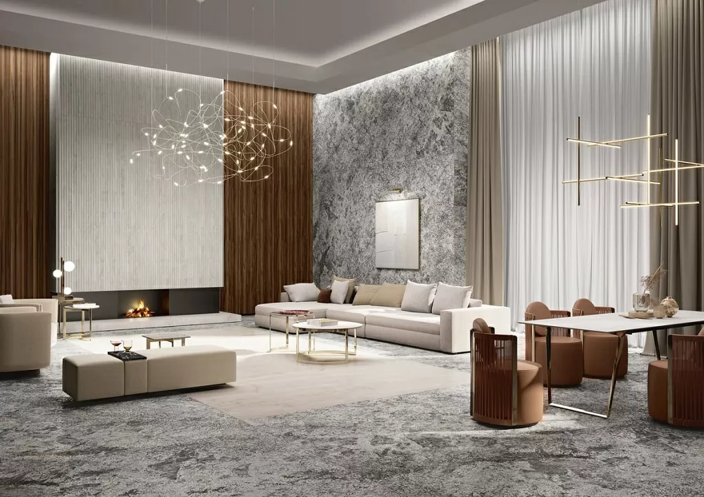 Керамогранит L175601MF6 Graniti Celeste Aran Lappato 75x150