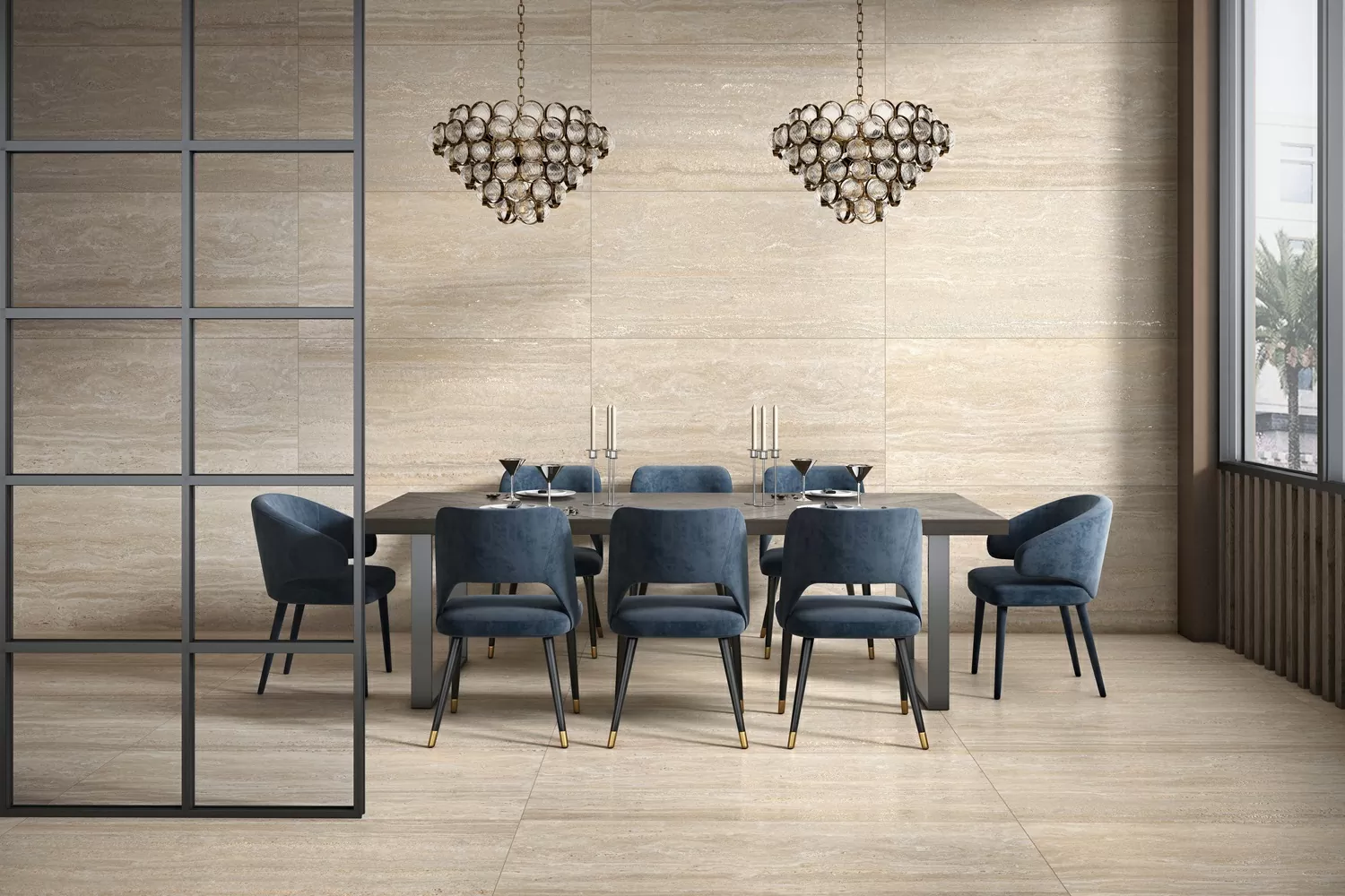 Керамогранит Juliette Travertino Brown Grit Granula 60x120