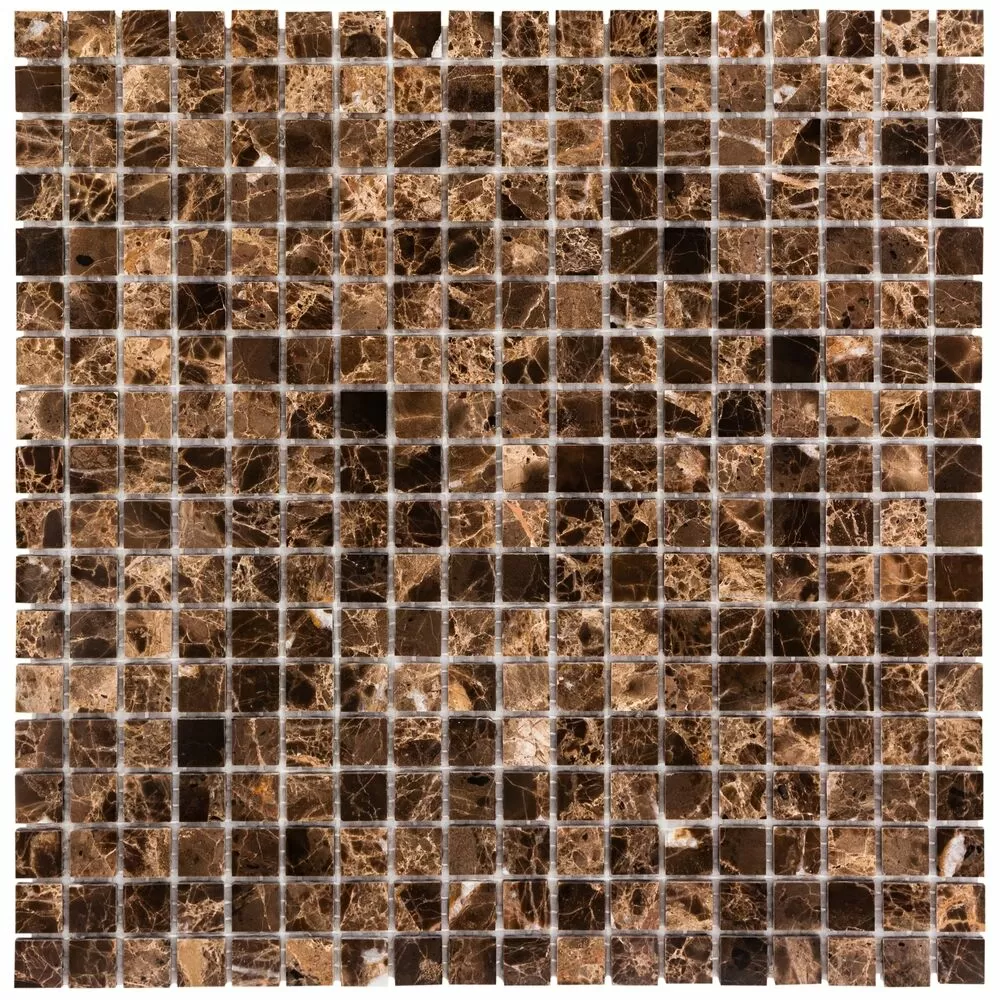 Мозаика DAO-602-15-4 Dark Emperador 1.5х1.5 30х30