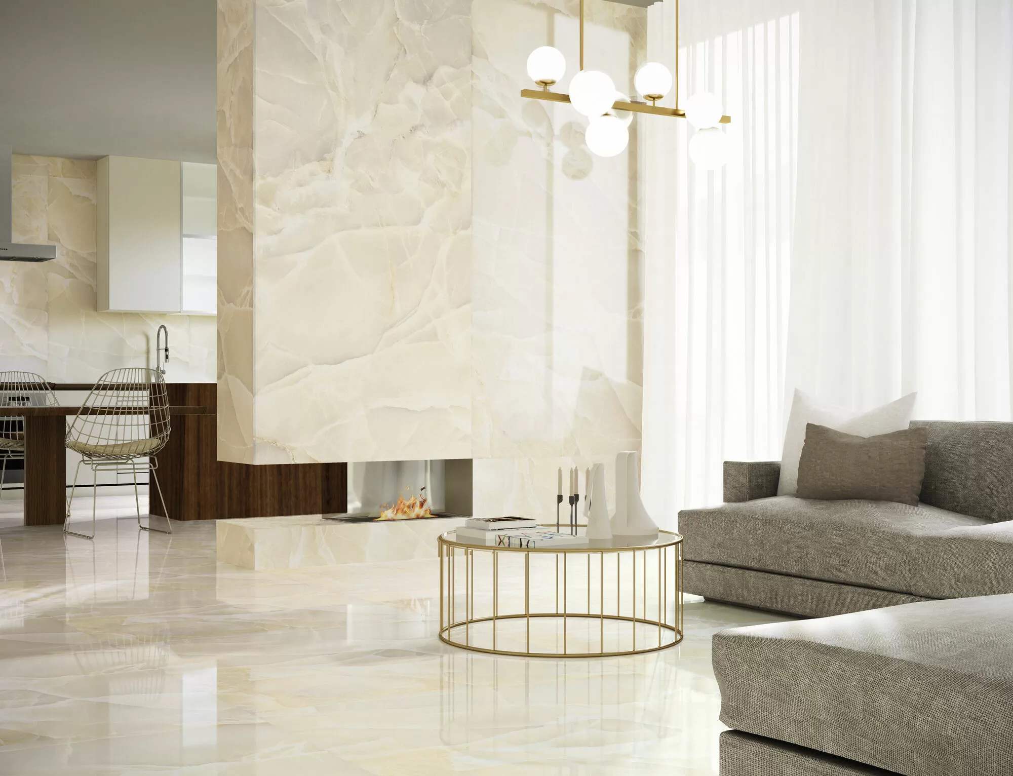 Керамогранит Onyx Bleu Pulido 120x120