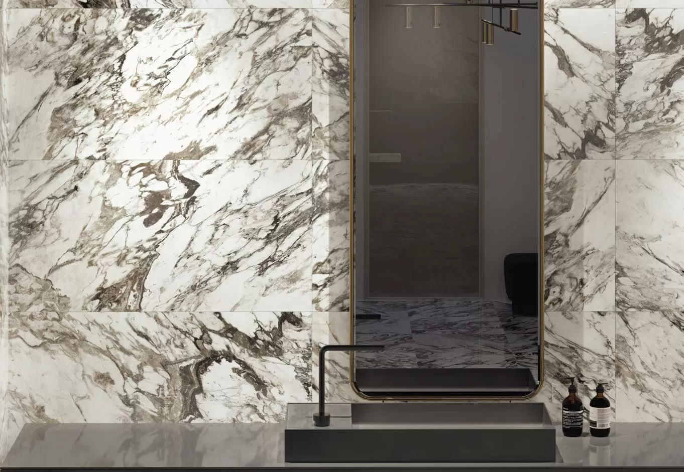 Керамогранит 118714 Outline Dark Levigato Rettificato 60x120